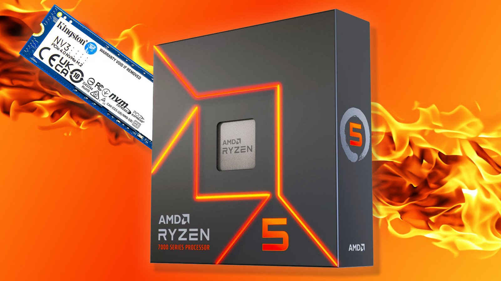 Save big on AMD Ryzen 5 7600X gaming CPU and get a free PCIe 4.0 1TB SSD